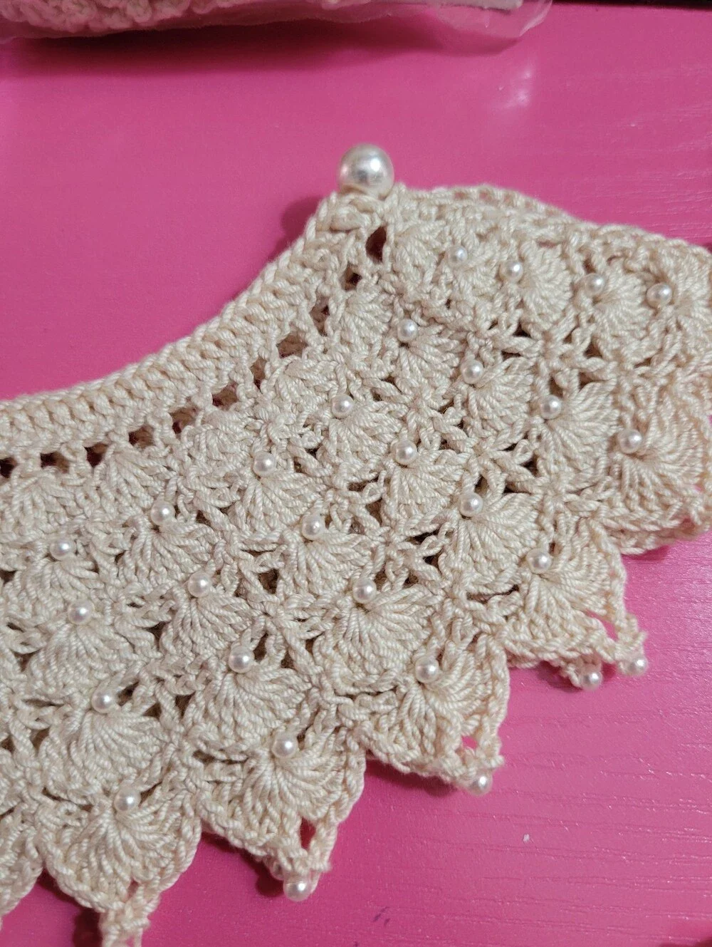 Bundle Of Crochet Items Collars And Tatted Lace See Description (1580)